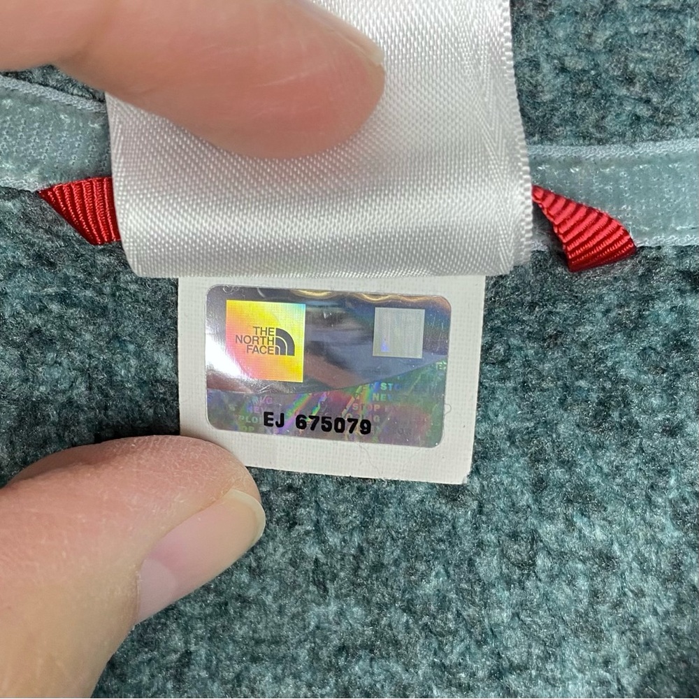 The North Face Teal Knit Toggle Pullover Sweater … - image 8